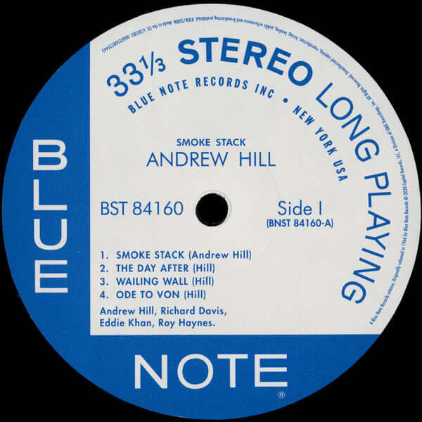 Andrew Hill : Smoke Stack (LP, Album, RE, 180)