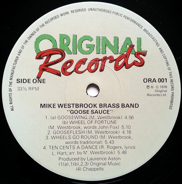Mike Westbrook Brass Band : Goose Sauce (LP, Album)