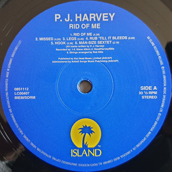 PJ Harvey ~ Rid Of Me (Vinyl) - Djungel & Jazz