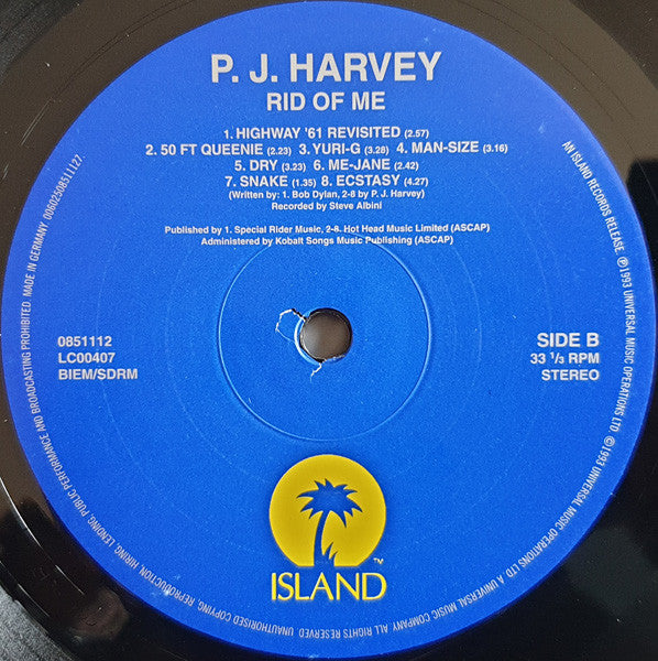 PJ Harvey ~ Rid Of Me (Vinyl) - Djungel & Jazz