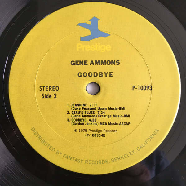 Gene Ammons : Goodbye (LP, Album)