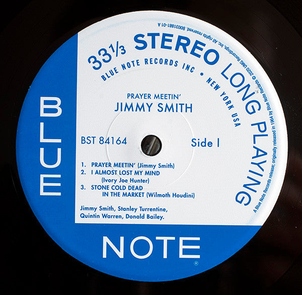Jimmy Smith With Stanley Turrentine : Prayer Meetin' (LP, Album, RE, 180)