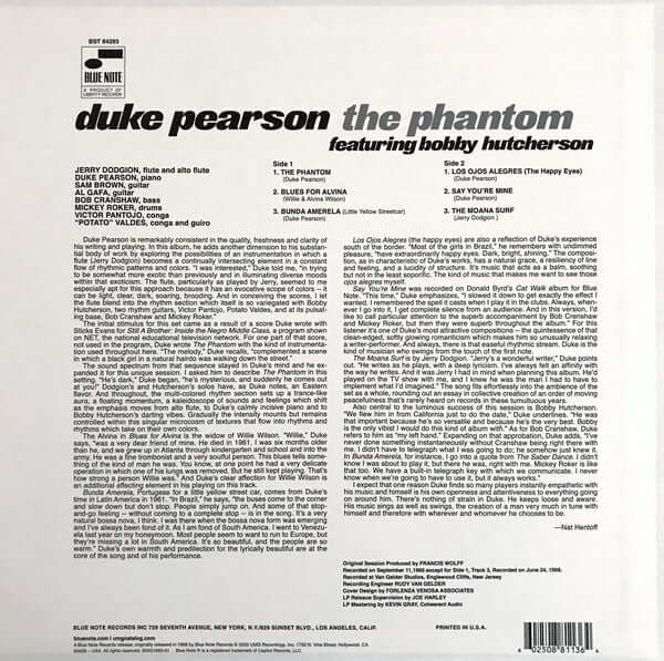 Duke Pearson Featuring Bobby Hutcherson ~ The Phantom (Vinyl) - Djungel & Jazz