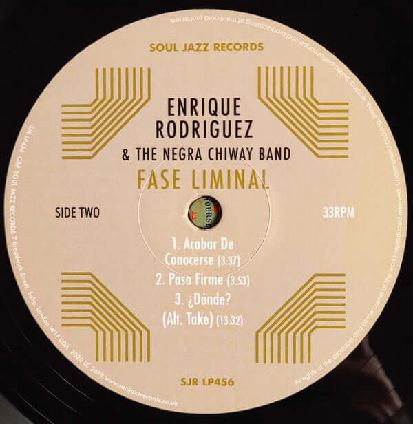 Enrique Rodríguez (5) & The Negra Chiway Band : Fase Liminal (LP, Ltd)