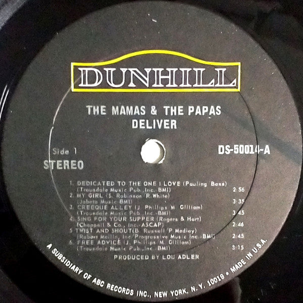 The Mamas & The Papas : Deliver (LP, Album)