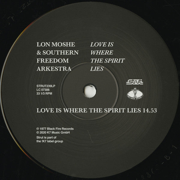 Lon Moshe & Southern Freedom Arkestra : Love Is Where The Spirit Lies (2xLP, Album, RE)