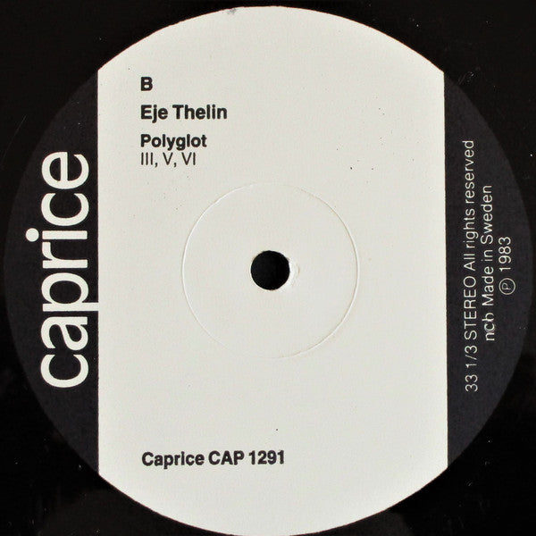 Eje Thelin : Polyglot (LP, Album)