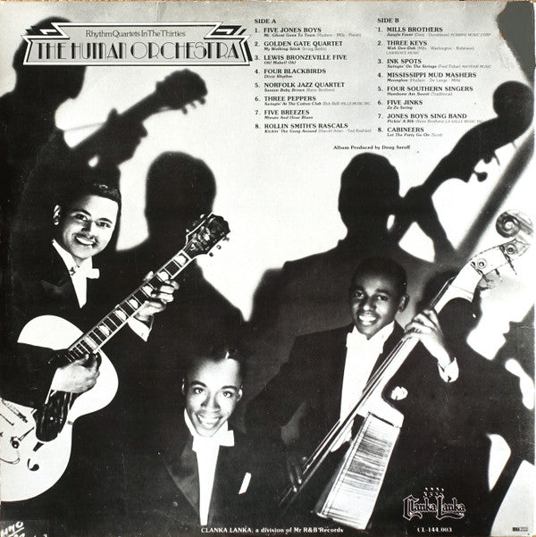 Various : The Human Orchestra (Rhythm Quartets In The Thirties) (LP, Album, Comp, Mono)