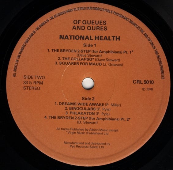 National Health : Of Queues And Cures (LP, Album)