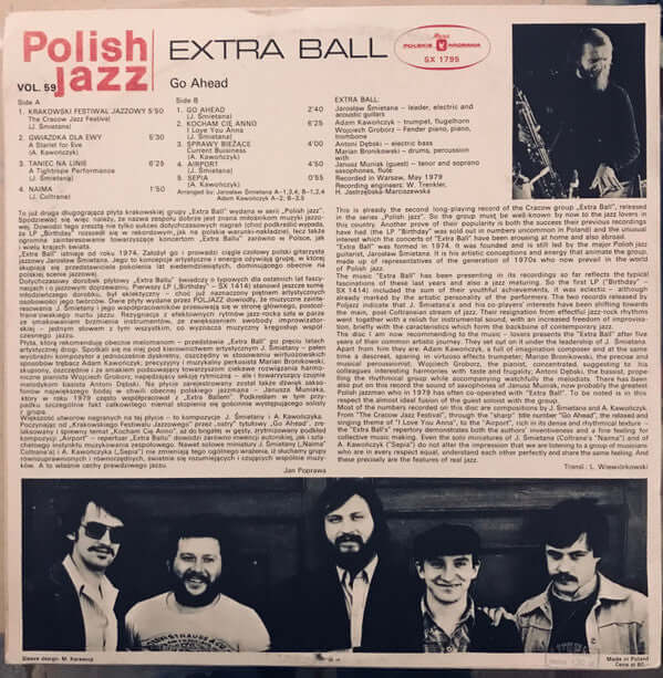 Extra Ball : Go Ahead (LP, Album)