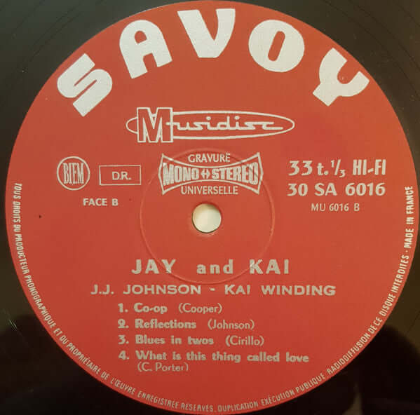 J.J. Johnson & Kai Winding : Jay & Kai (LP)
