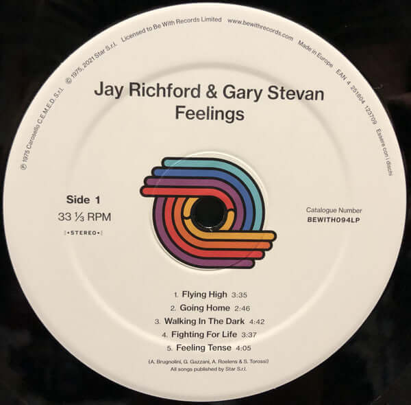 Jay Richford & Gary Stevan : Feelings (LP, Album, RE, RM)