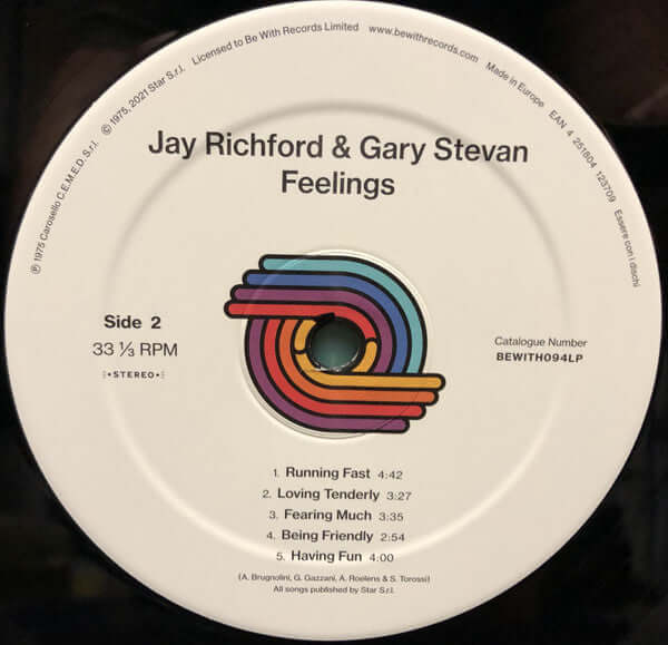 Jay Richford & Gary Stevan : Feelings (LP, Album, RE, RM)