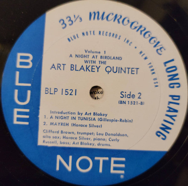 Art Blakey Quintet : A Night At Birdland, Volume 1 (LP, Comp, Mono, RE, RP, Cro)