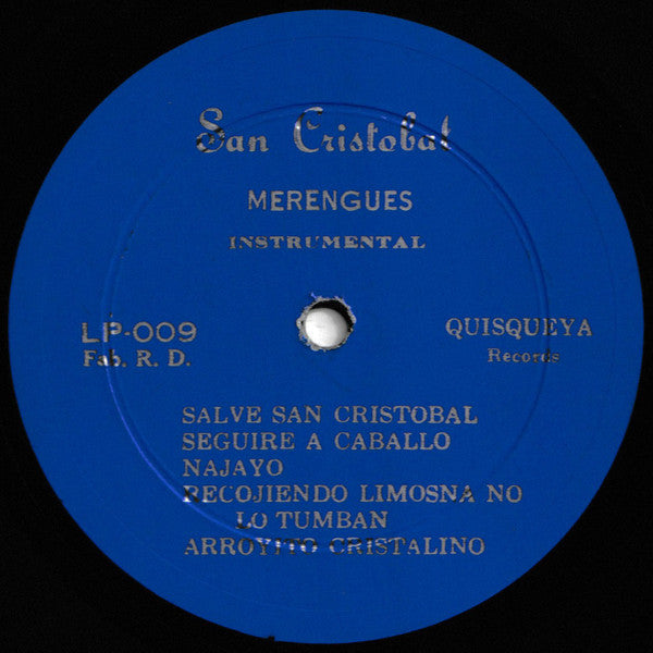 San Cristobal : Merengues (Instrumental) (LP, Album)