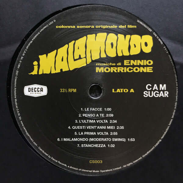 Ennio Morricone ~ I Malamondo (Vinyl) - Djungel & Jazz