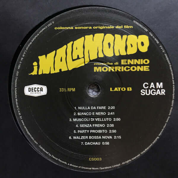 Ennio Morricone ~ I Malamondo (Vinyl) - Djungel & Jazz