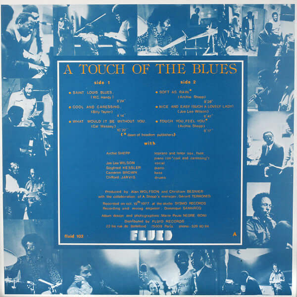 Archie Shepp Featuring Joe Lee Wilson : A Touch Of The Blues (LP, Album)