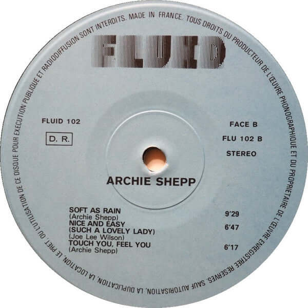 Archie Shepp Featuring Joe Lee Wilson : A Touch Of The Blues (LP, Album)