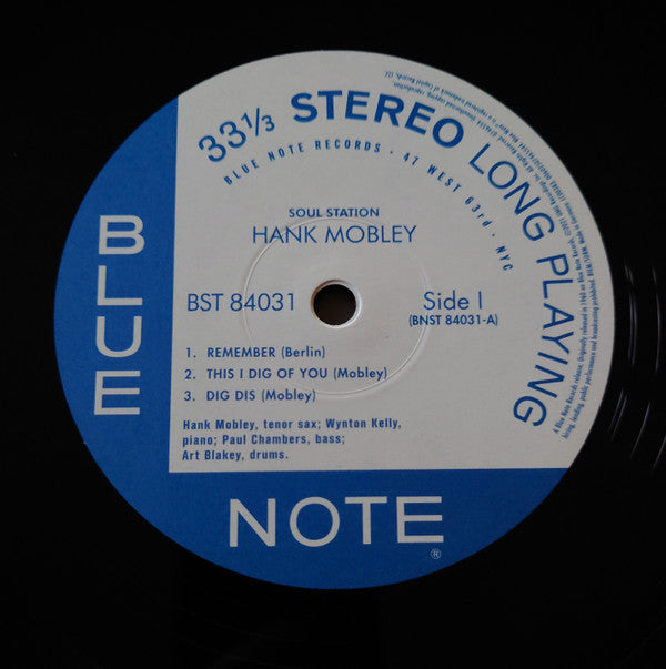 Hank Mobley : Soul Station (LP, Album, RE, 180)
