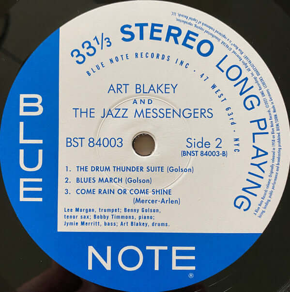 Art Blakey & The Jazz Messengers : Moanin' (LP, Album, RE, 180)