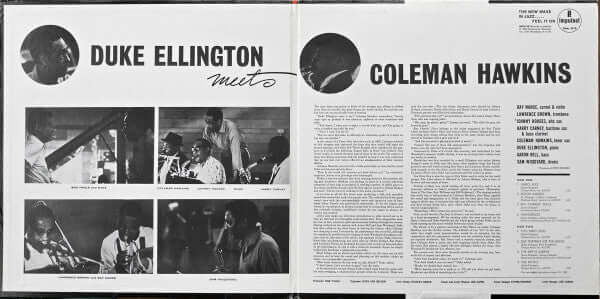 Duke Ellington Meets Coleman Hawkins : Duke Ellington Meets Coleman Hawkins (LP, Ltd, RE, RM, DMM)