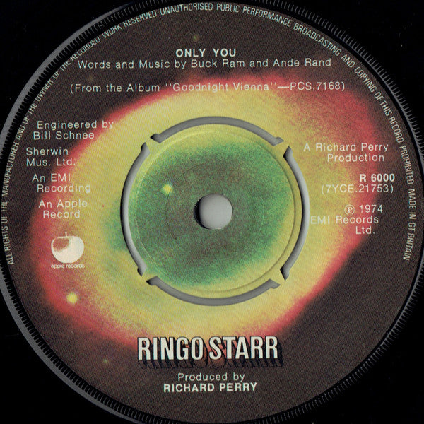 Ringo Starr : Only You (7", Single)