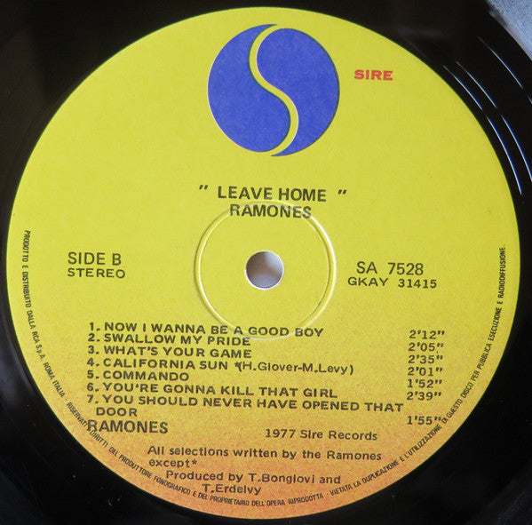 Ramones : Leave Home (LP, Album)