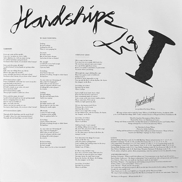 Jenny Wilson ~ Hardships! (Vinyl) - Djungel & Jazz