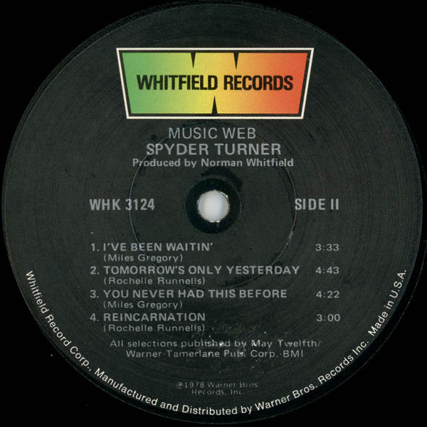 Spyder Turner : Music Web (LP, Album)