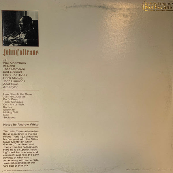 John Coltrane : On A Misty Night (2xLP, Comp, RM, San)