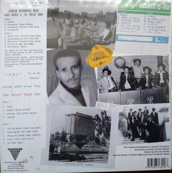 Hailu Mergia & The Walias Band* : Tezeta (LP, Album, RE)