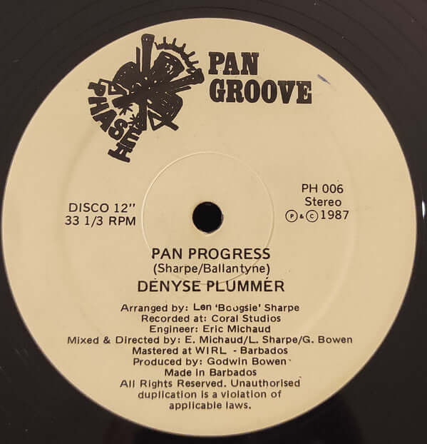 Denyse Plummer, Phase II Pan Groove : This Feeling Nice / Pan Progress (12", Single)