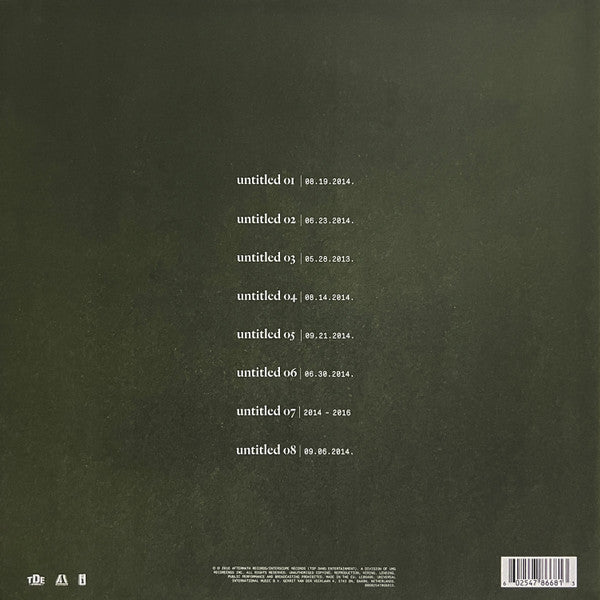 Kendrick Lamar : Untitled Unmastered. (LP, Album, RP)