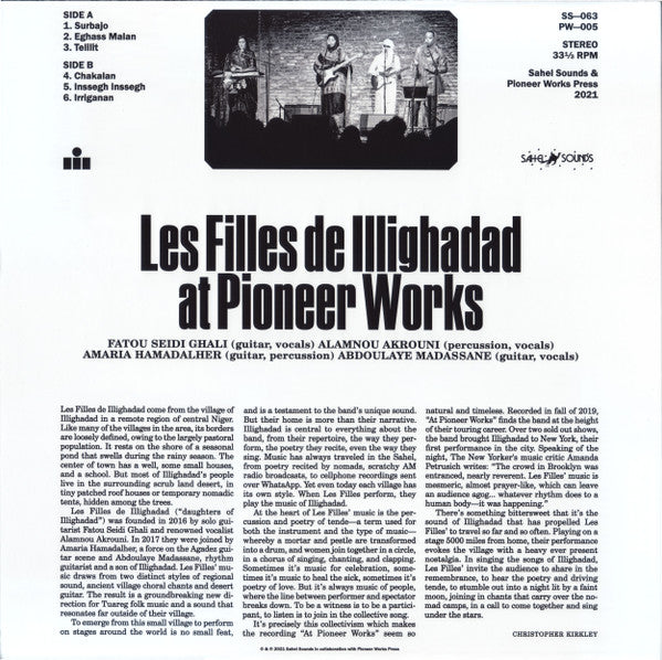 Les Filles de Illighadad : At Pioneer Works (LP, Album)