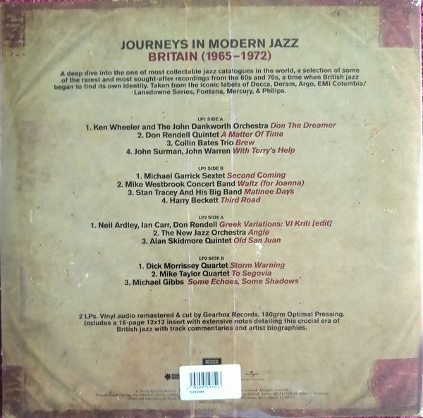 Various : Journeys In Modern Jazz: Britain (2xLP, Comp, RM)