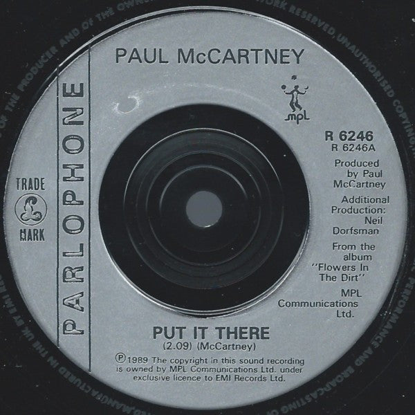 Paul McCartney : Put It There (7", Single, Sil)
