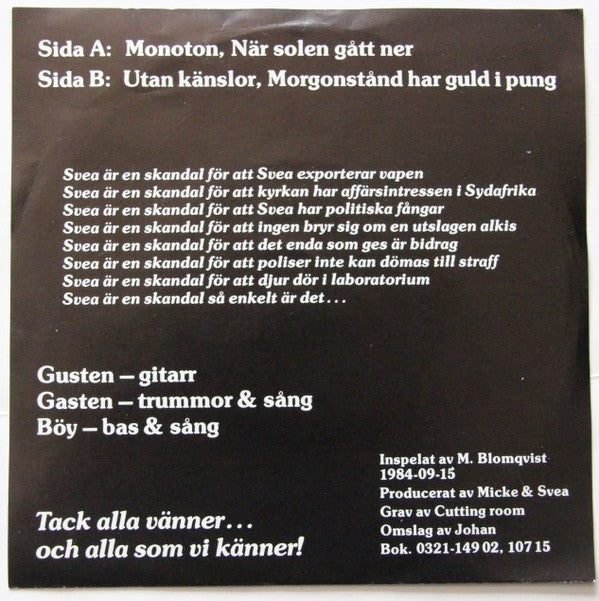 Svea Skandal : Med All Rätt (7", EP)