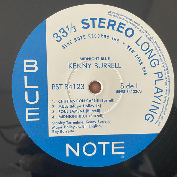 Kenny Burrell : Midnight Blue (LP, Album, RE, 180)