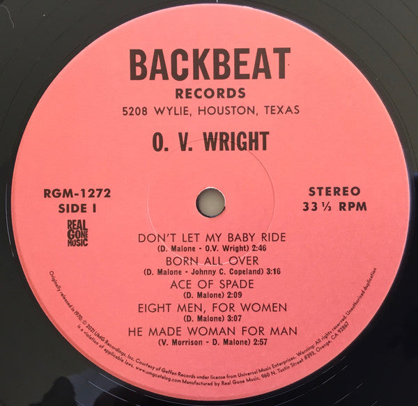 O.V. Wright : A Nickel & A Nail & The Ace Of Spades (LP, Album, RE)