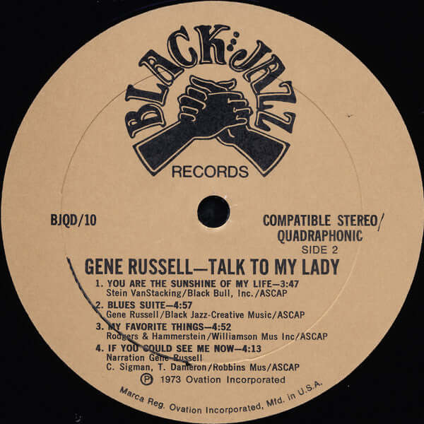 Gene Russell : Talk To My Lady (LP, Album, Quad)