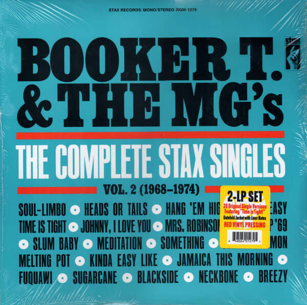 Booker T. & The MG's* : The Complete Stax Singles, Vol. 2 (1968-1974) (2xLP, Comp, Mono, Red)