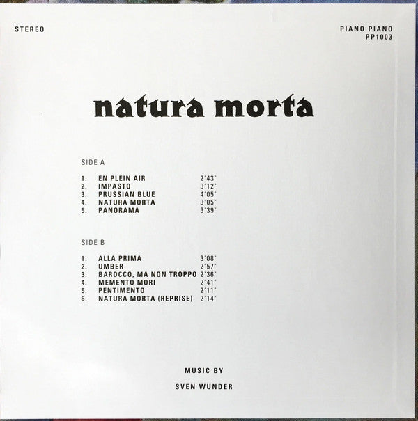 Sven Wunder : Natura Morta (LP, RP)