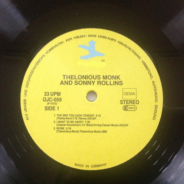 Thelonious Monk / Sonny Rollins : Thelonious Monk / Sonny Rollins (LP, Comp, RE, RM)