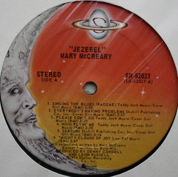 Mary McCreary : Jezebel (LP, Album, RE, Pit)