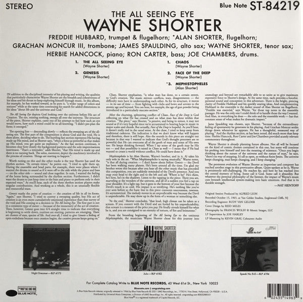 Wayne Shorter ~ The All Seeing Eye (Vinyl) - Djungel & Jazz