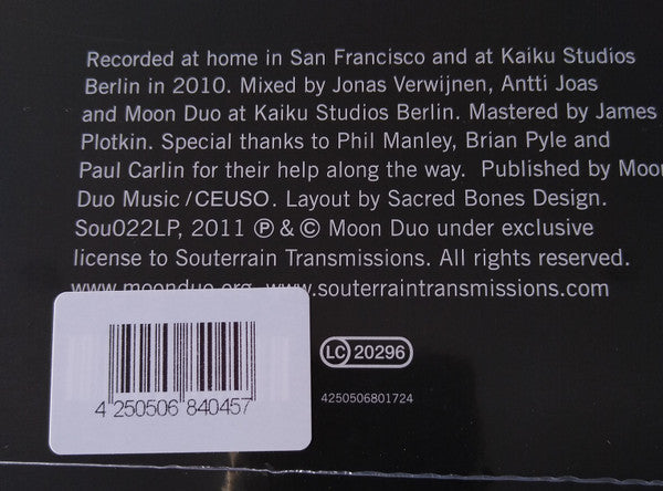 Moon Duo : Mazes (LP, Album, Ltd, Cle)