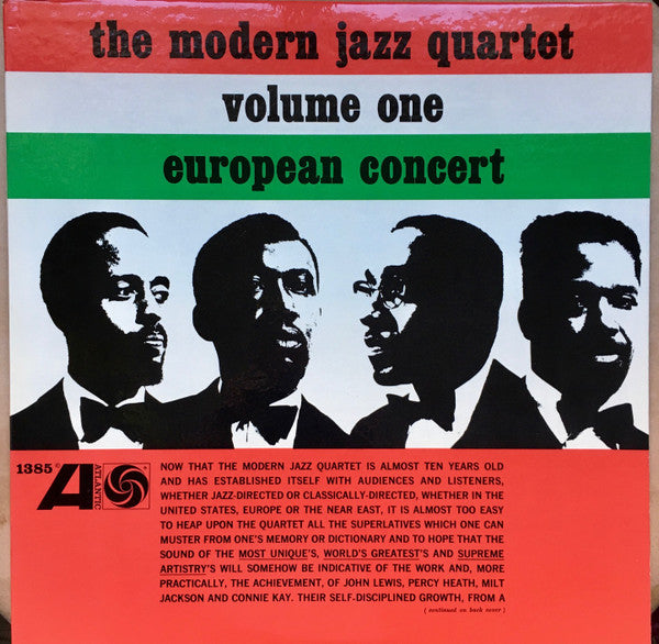 The Modern Jazz Quartet : European Concert: Volume One (LP, Album, Mono, 1st)