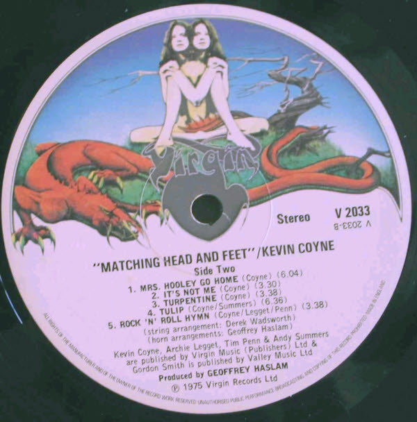 Kevin Coyne : Matching Head And Feet (LP, Album, Mis)