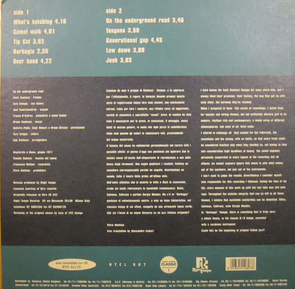 Cicci Santucci - Enzo Scoppa : On The Underground Road (LP, Album, RE)